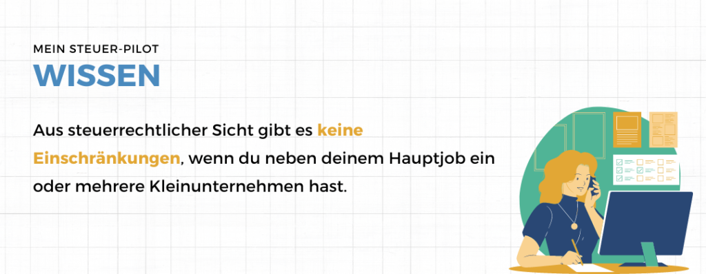 K 56_Kleinunternehmen, Nebentätigkeit_Teil 1_Seite 2_Darf ich neben meinem Hauptjob eine selbstständige Tätigkeit haben